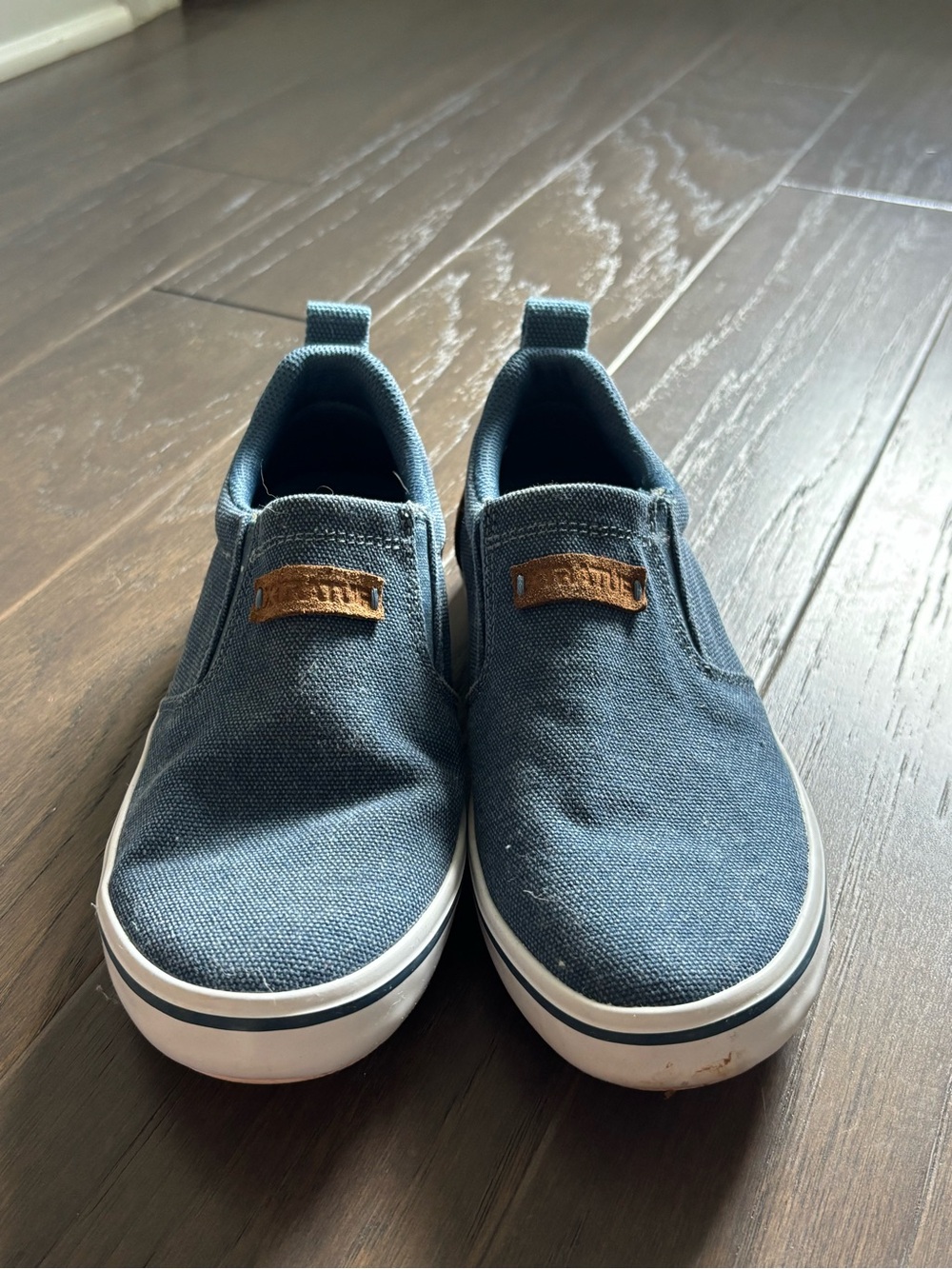 Women’s Slip-On Canvas Sneakers in Denim Blue